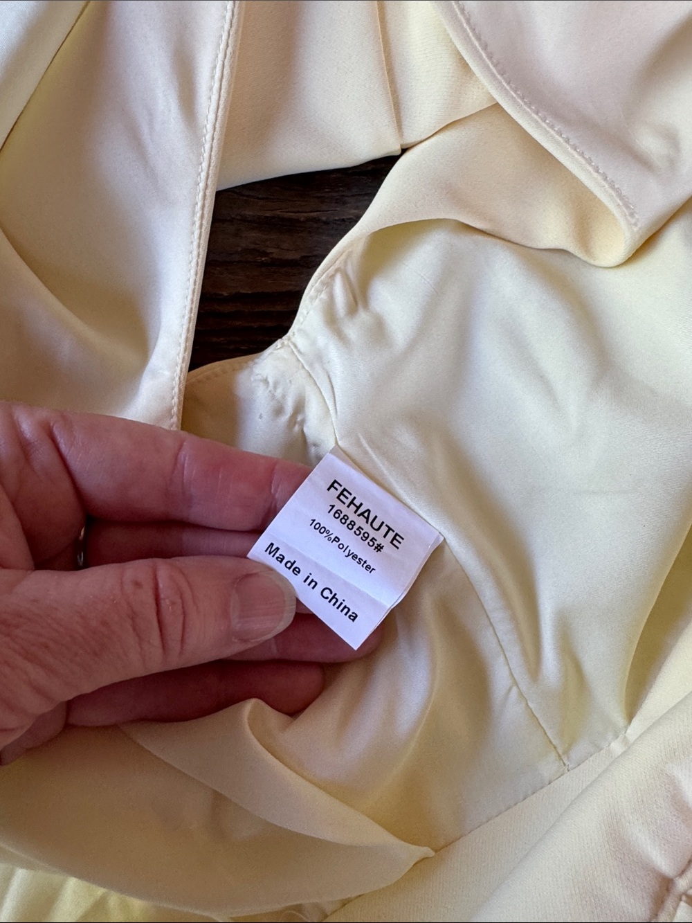 FeHaute pale yellow wide leg sleeveless dressy jumpsuit NWT size 2 XS/S - Picture 9 of 12
